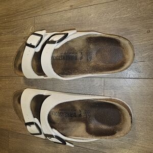 White Birkenstock Sandals